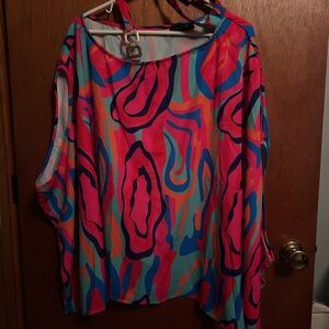 Vibrant Abstract Women's Blouse